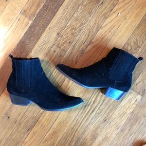 Western ankle booties (suede)